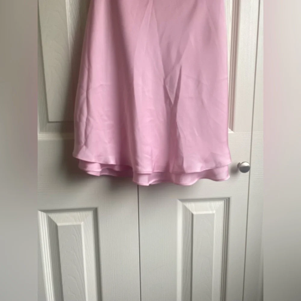 NEW Aritzia Audience Satin Halter Mini Dress in Jellybean Size 0 - Picture 10 of 10
